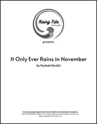 It Only Ever Rains in November  piano sheet music cover Thumbnail